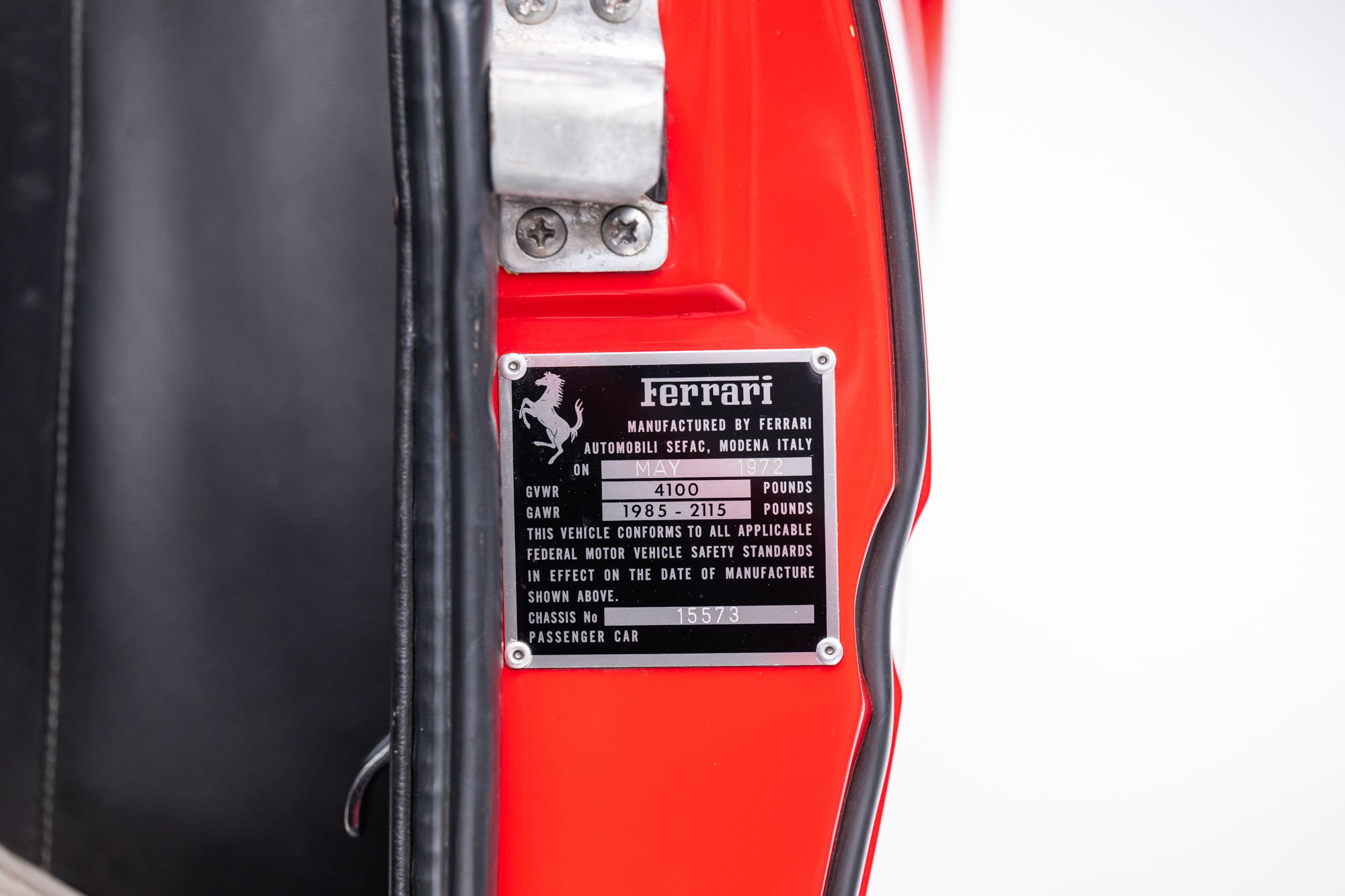 1972 Ferrari 365 GTB/4 Daytona Berlinetta